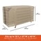 Modern Leisure Monterey Stacked Patio Chaise Lounge Cover, 75 in. L x 27 in. W x 4 in. H, Beige 3093 - alternate 2